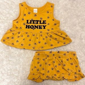 18month Girl Little Honey Bee 2 Piece Outfit